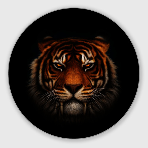 Круглый коврик для мышки TIGER