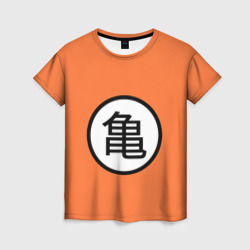 Женская футболка 3D Сон Гоку знак - turtle hermit symbol 