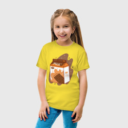 Детская футболка хлопок Коробка шоколадного молока - фото 2