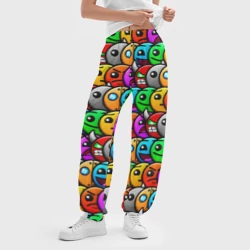 Женские джоггеры оверсайз 3D Geometry Dash - фото 2
