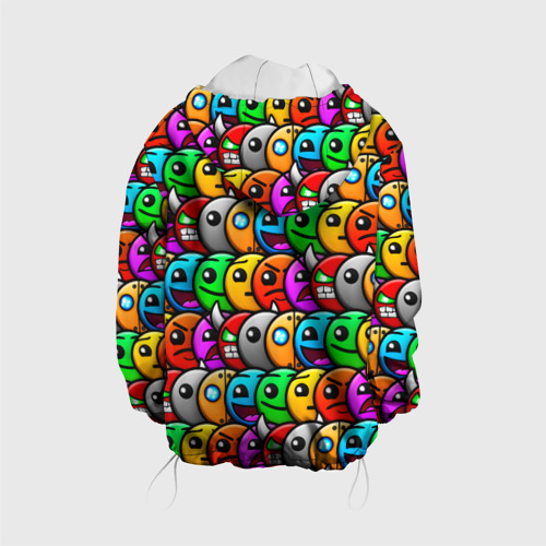Детская куртка 3D Geometry Dash, цвет белый - фото 2