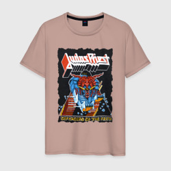 Мужская футболка хлопок Judas Priest fight