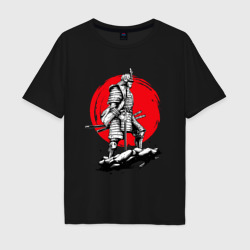 Мужская футболка хлопок Oversize Воин-самурай
