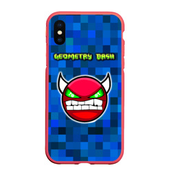 Чехол для iPhone XS Max матовый Geometry Dash