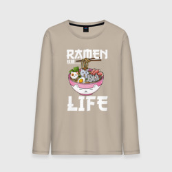 Мужской лонгслив хлопок Ramen life