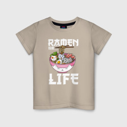 Детская футболка хлопок Ramen life