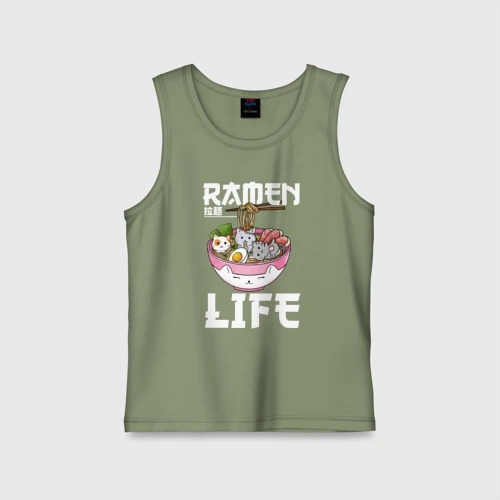 Детская майка хлопок Ramen life