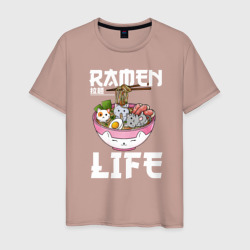Мужская футболка хлопок Ramen life