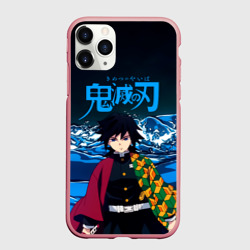 Чехол для iPhone 11 Pro Max матовый Гию Томиока Кокушибо Kimetsu no Yaiba