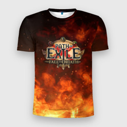 Мужская футболка 3D Slim Path of Exile Logo Путь изгнанника Лого