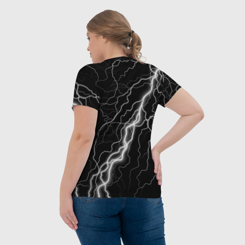 Женская футболка 3D Король и Шут: молния, цвет 3D печать - фото 7