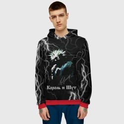 Мужская толстовка 3D Король и Шут: молния - фото 2