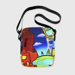 Сумка через плечо 3D Geometry Dash геометри Даш