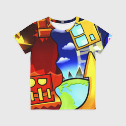 Детская футболка 3D Geometry Dash геометри Даш