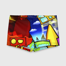 Детские купальные плавки 3D Geometry Dash геометри Даш