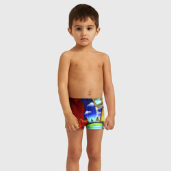 Детские купальные плавки 3D Geometry Dash геометри Даш - фото 2