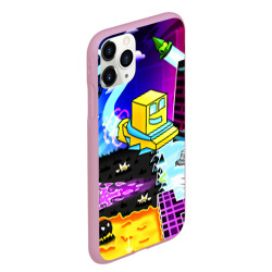 Чехол для iPhone 11 Pro Max матовый Geometry Dash геометри Даш - фото 2