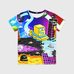Детская футболка 3D Geometry Dash геометри Даш