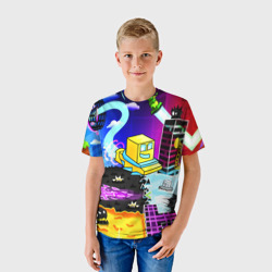 Детская футболка 3D Geometry Dash геометри Даш - фото 2