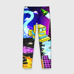 Детские леггинсы 3D Geometry Dash геометри Даш