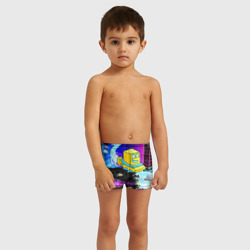 Детские купальные плавки 3D Geometry Dash геометри Даш - фото 2