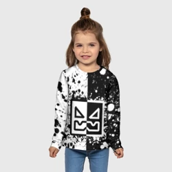 Детский лонгслив 3D Geometry Dash геометри Даш - фото 2