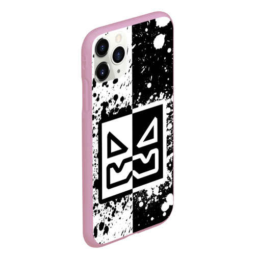Чехол для iPhone 11 Pro Max матовый Geometry Dash геометри Даш, цвет розовый - фото 3