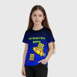 Детская футболка 3D Geometry Dash геометри Даш - фото 2