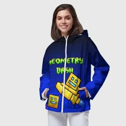 Женская ветровка 3D Geometry Dash геометри Даш - фото 2