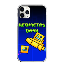 Чехол для iPhone 11 Pro Max матовый Geometry Dash геометри Даш