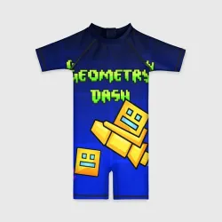 Детский купальный костюм 3D Geometry Dash геометри Даш