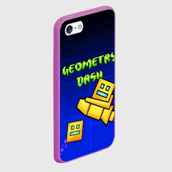 Чехол для iPhone 5/5S матовый Geometry Dash геометри Даш - фото 2