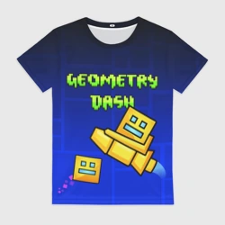 Женская футболка 3D Geometry Dash геометри Даш