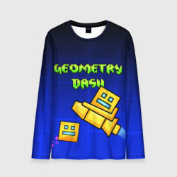 Мужской лонгслив 3D Geometry Dash геометри Даш