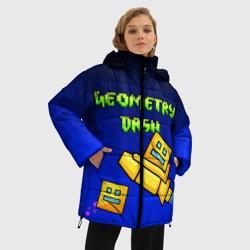 Женская зимняя куртка Oversize Geometry Dash геометри Даш - фото 2