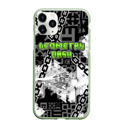 Чехол для iPhone 11 Pro Max матовый Geometry Dash - chains