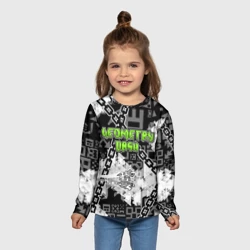 Детский лонгслив 3D Geometry Dash - chains - фото 2