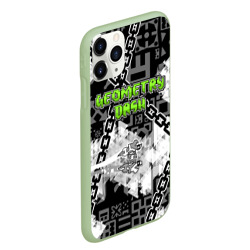 Чехол для iPhone 11 Pro Max матовый Geometry Dash - chains - фото 2