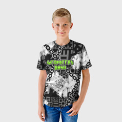Детская футболка 3D Geometry Dash - chains - фото 2