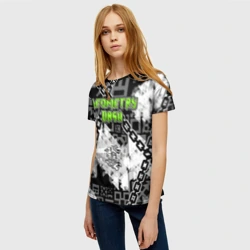 Женская футболка 3D Geometry Dash - chains - фото 2