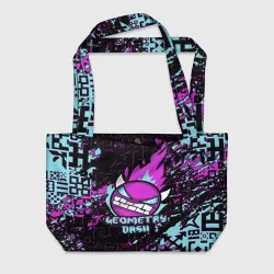 Пляжная сумка 3D Geometry Dash angry smiley face