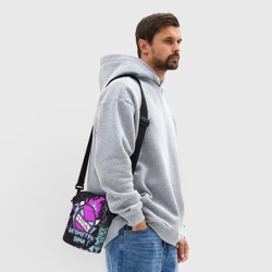 Сумка через плечо 3D Geometry Dash angry smiley face - фото 2