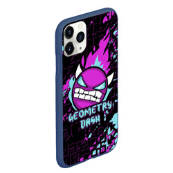 Чехол для iPhone 11 Pro Max матовый Geometry Dash angry smiley face - фото 2