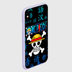 Чехол для iPhone XS Max матовый One piece Ван Пис иероглиф - фото 2