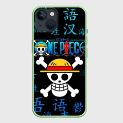 Чехол для iPhone 14 One piece Ван Пис иероглиф