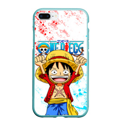 Чехол для iPhone 7Plus/8 Plus матовый One piece Ван Пис glitch