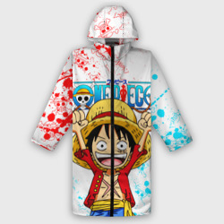 Женский дождевик 3D One piece Ван Пис glitch