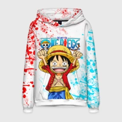 Мужская толстовка 3D One piece Ван Пис glitch