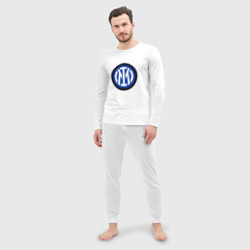 Мужская пижама с лонгсливом хлопок Интер логотип 2021 - фото 2