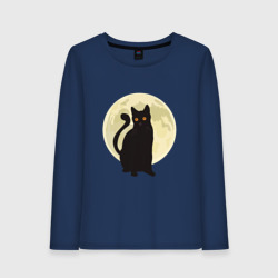 Женский лонгслив хлопок Moon Cat